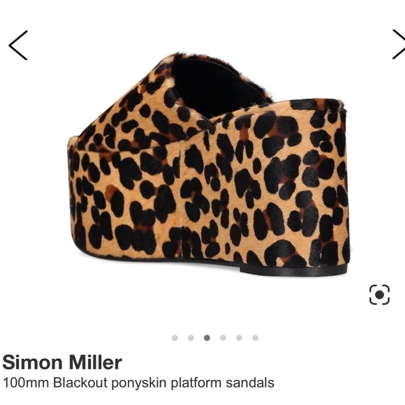 - Simon Miller, 100 mm Blackout Ponyskin Platforms NWOT - Picture 5 of 9